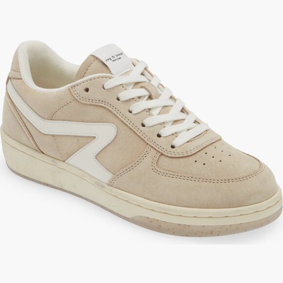 Rag & Bone Retro Court Suede Light Sand Women's Sneaker Size: 7.5 - Picture 1 of 15